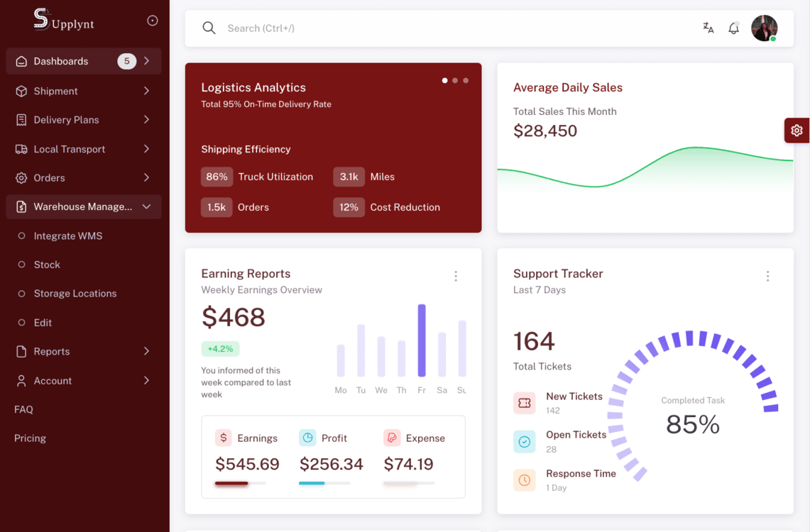 hero dashboard